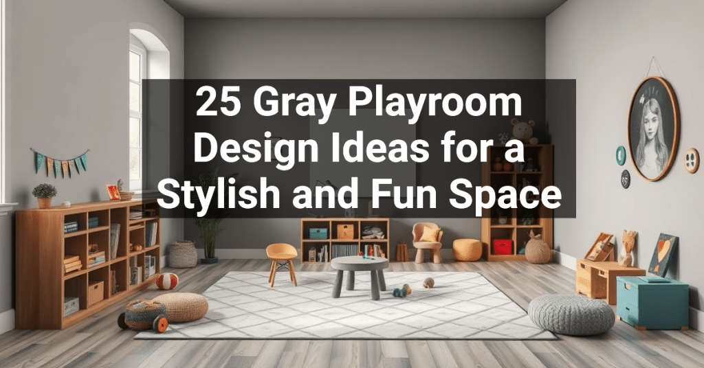 25 Gray Playroom Design Ideas for a Stylish and Fun Space