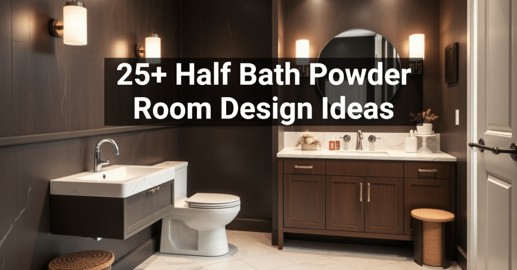 25+ Half Bath Powder Room Design Ideas