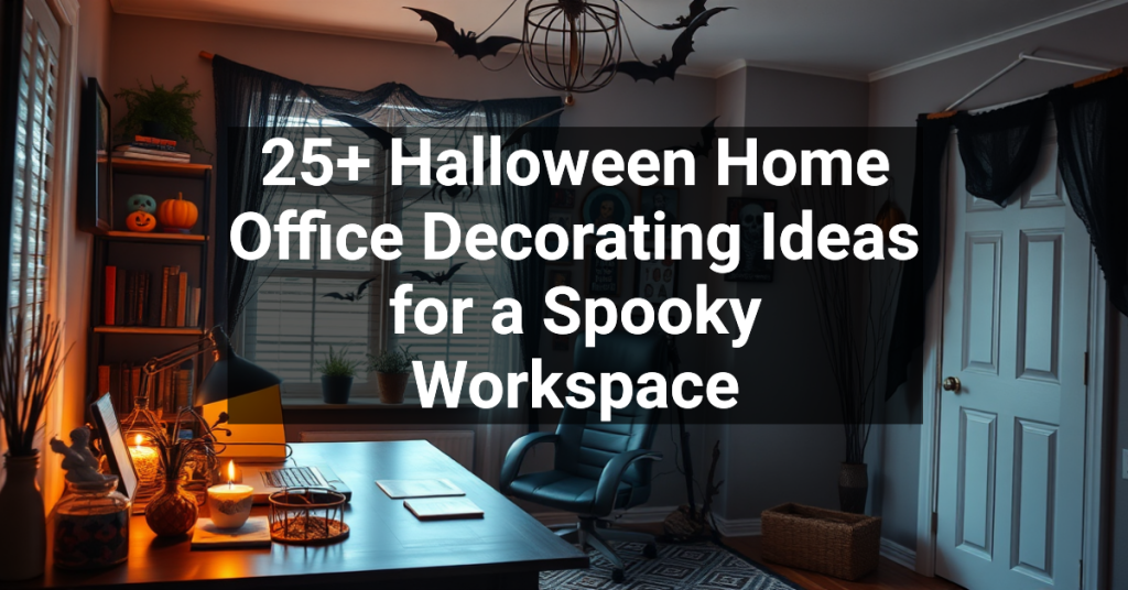 25+ Halloween Home Office Decorating Ideas for a Spooky Workspace