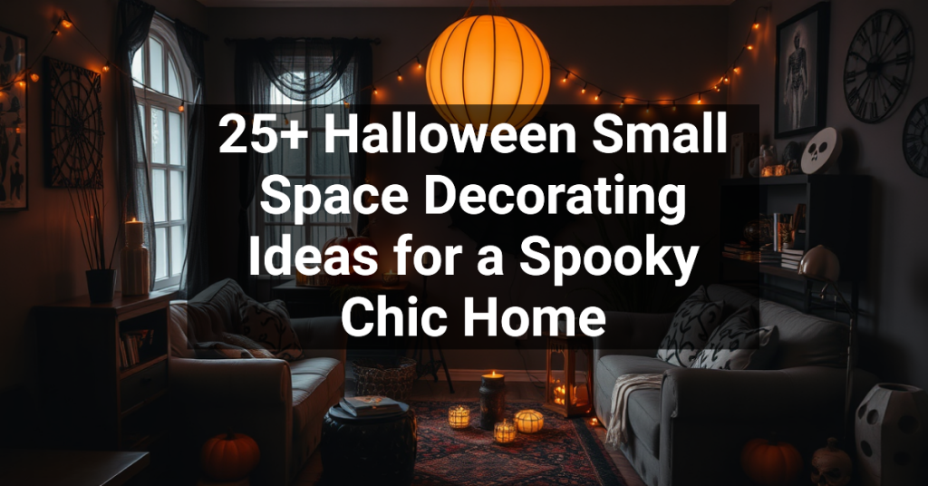 25+ Halloween Small Space Decorating Ideas for a Spooky Chic Home