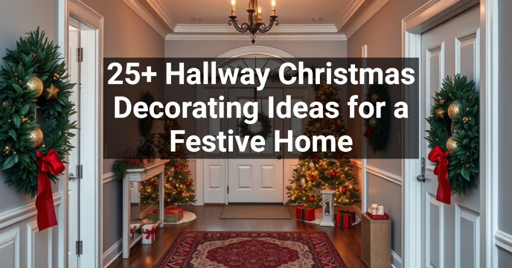 25+ Hallway Christmas Decorating Ideas for a Festive Home