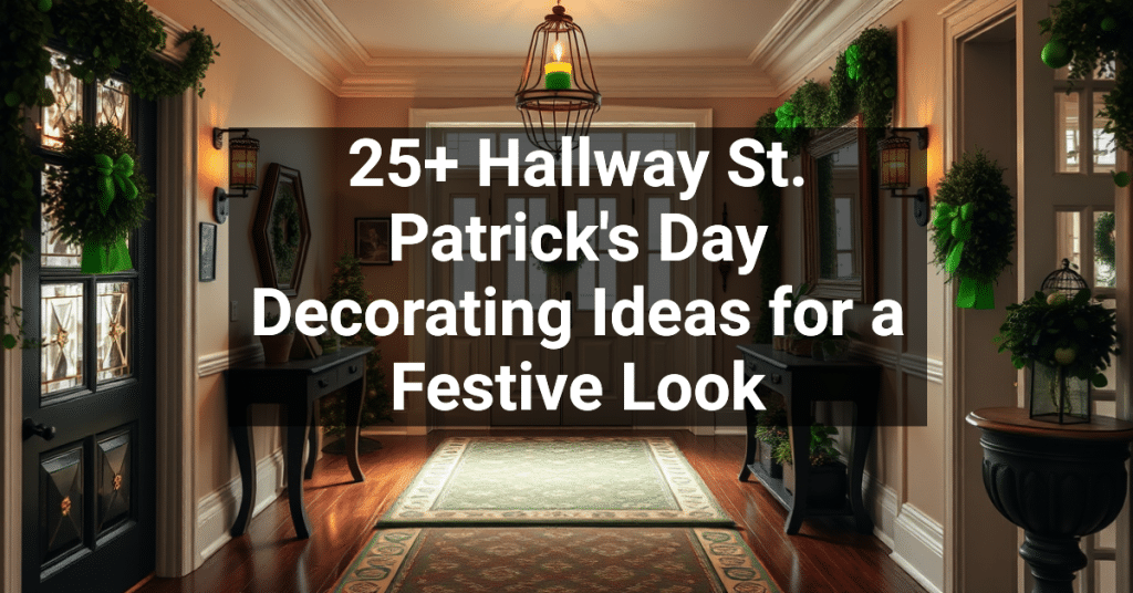 25+ Hallway St. Patrick's Day Decorating Ideas for a Festive Look