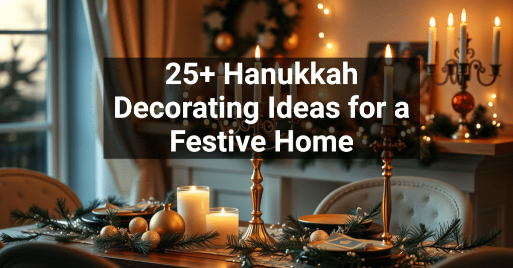 25+ Hanukkah Decorating Ideas for a Festive Home