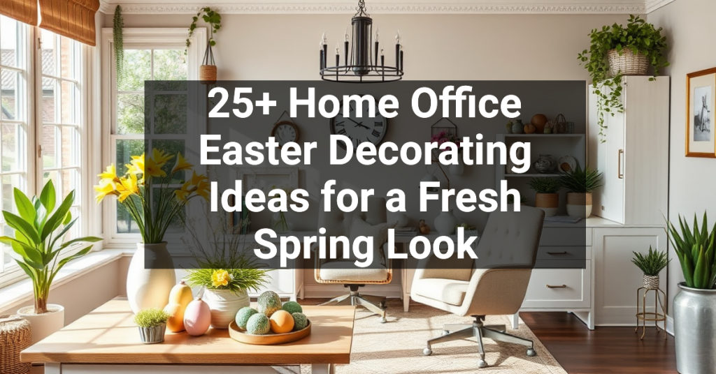 25+ Home Office Easter Decorating Ideas for a Fresh Spring Look