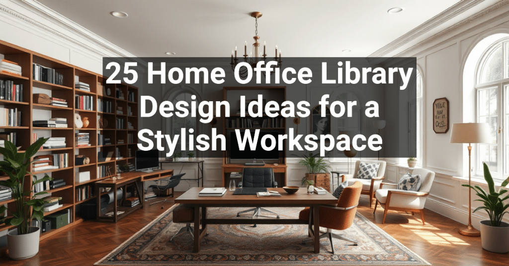 25 Home Office Library Design Ideas for a Stylish Workspace