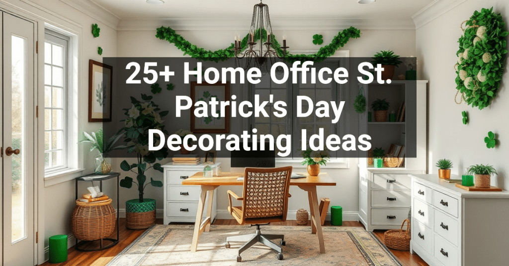 25+ Home Office St. Patrick's Day Decorating Ideas