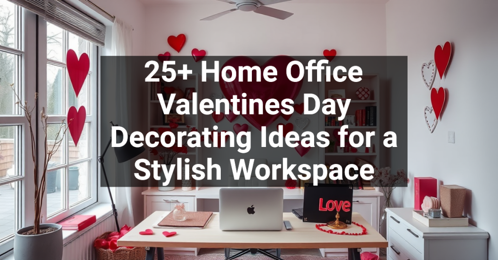 25+ Home Office Valentines Day Decorating Ideas for a Stylish Workspace