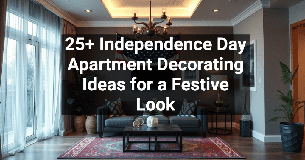 25+ Independence Day Apartment Decorating Ideas for a Festive Look