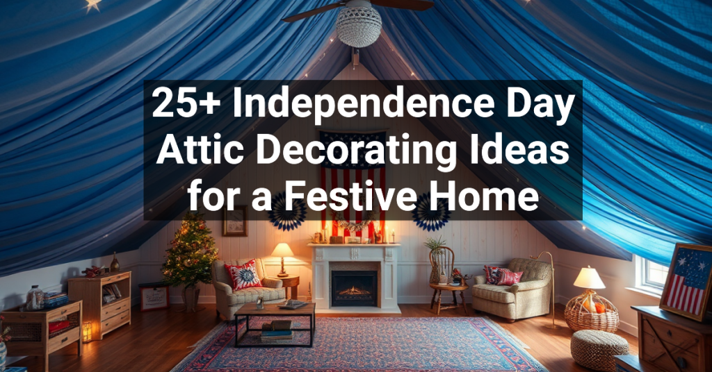 25+ Independence Day Attic Decorating Ideas for a Festive Home