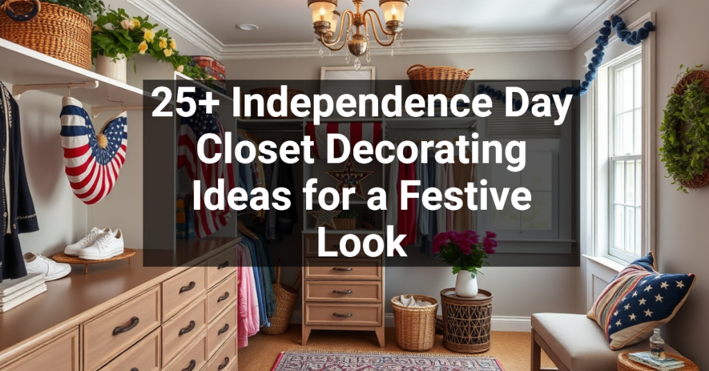 25+ Independence Day Closet Decorating Ideas for a Festive Look