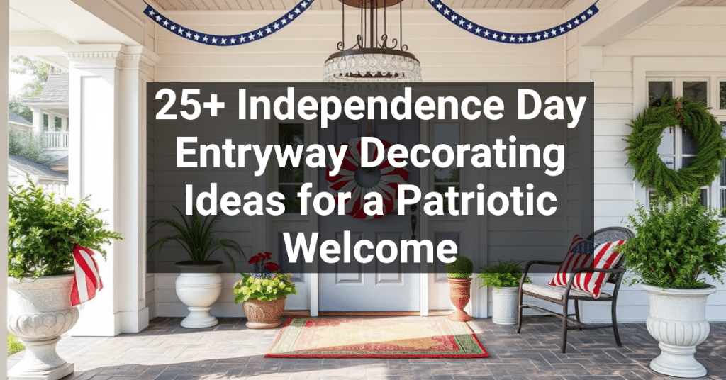 25+ Independence Day Entryway Decorating Ideas for a Patriotic Welcome