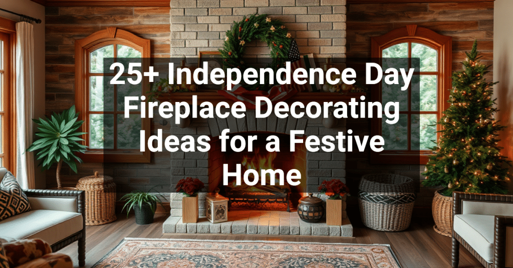 25+ Independence Day Fireplace Decorating Ideas for a Festive Home