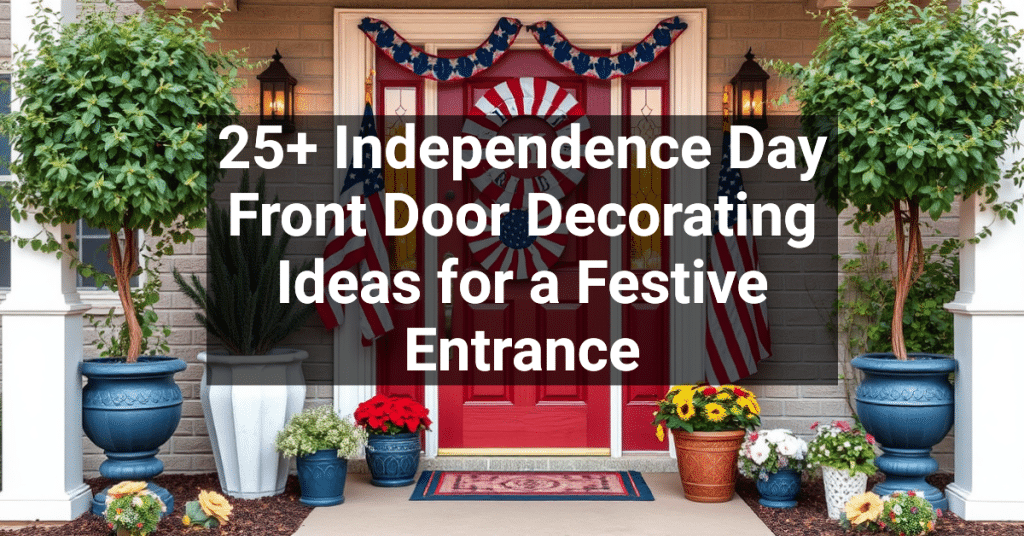 25+ Independence Day Front Door Decorating Ideas for a Festive Entrance