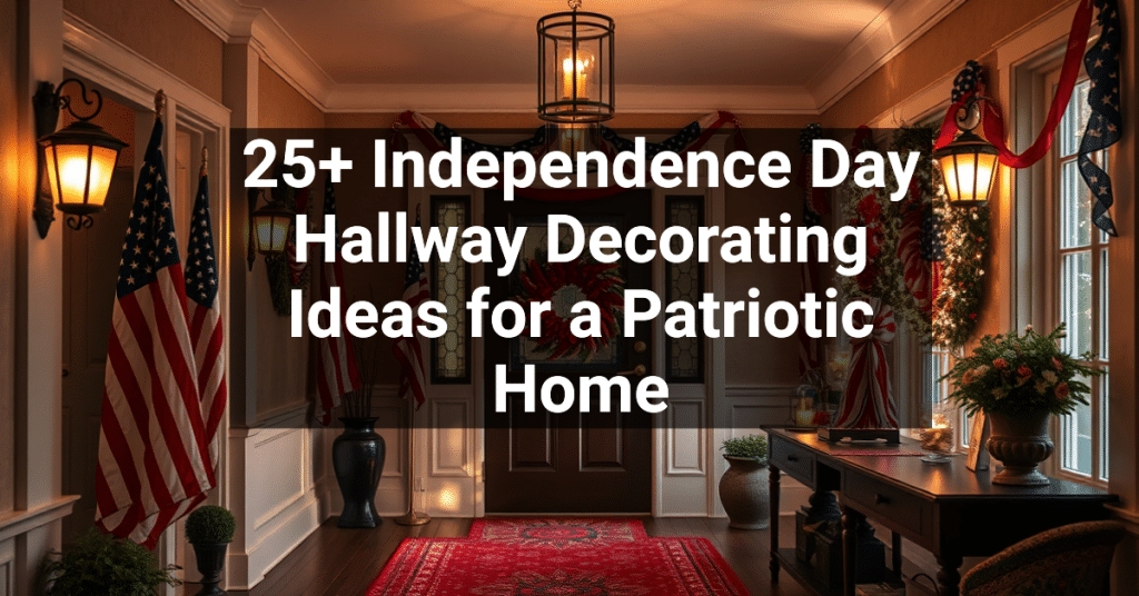 25+ Independence Day Hallway Decorating Ideas for a Patriotic Home