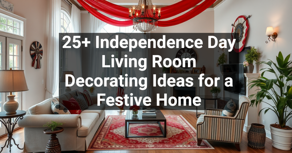 25+ Independence Day Living Room Decorating Ideas for a Festive Home