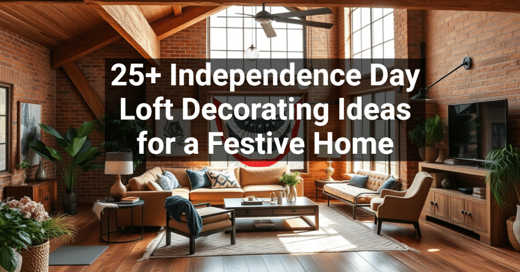 25+ Independence Day Loft Decorating Ideas for a Festive Home