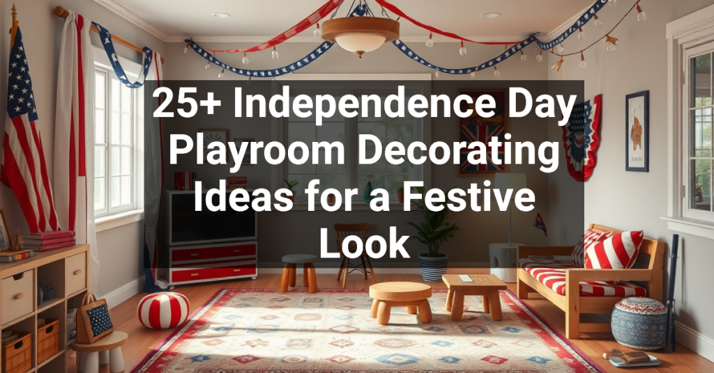 25+ Independence Day Playroom Decorating Ideas for a Festive Look