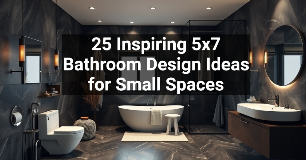 25 Inspiring 5x7 Bathroom Design Ideas for Small Spaces