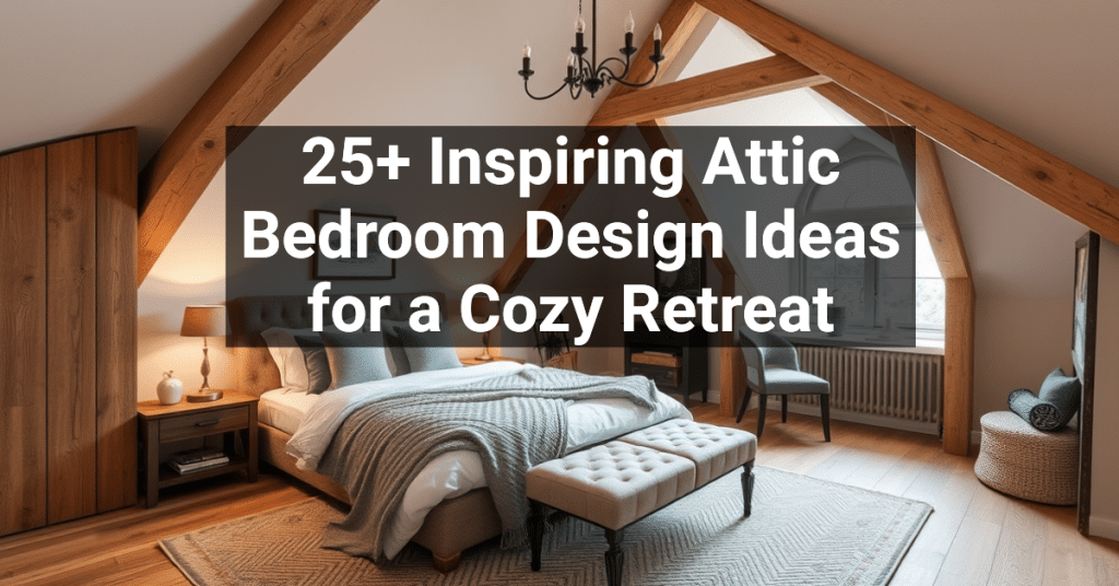 25+ Inspiring Attic Bedroom Design Ideas for a Cozy Retreat