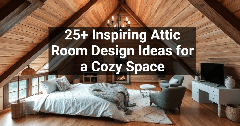 25+ Inspiring Attic Room Design Ideas for a Cozy Space