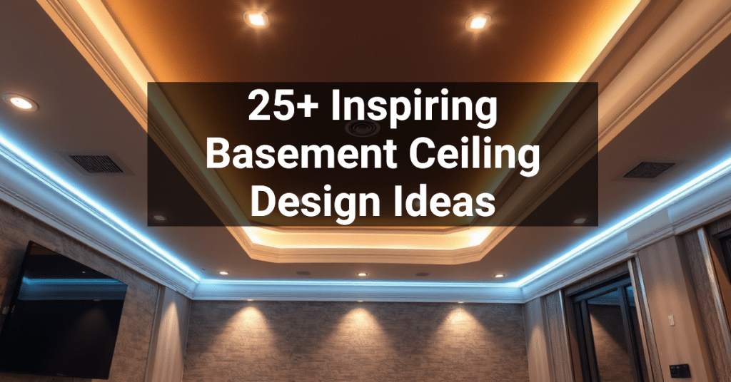 25+ Inspiring Basement Ceiling Design Ideas