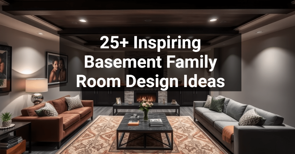 25+ Inspiring Basement Family Room Design Ideas