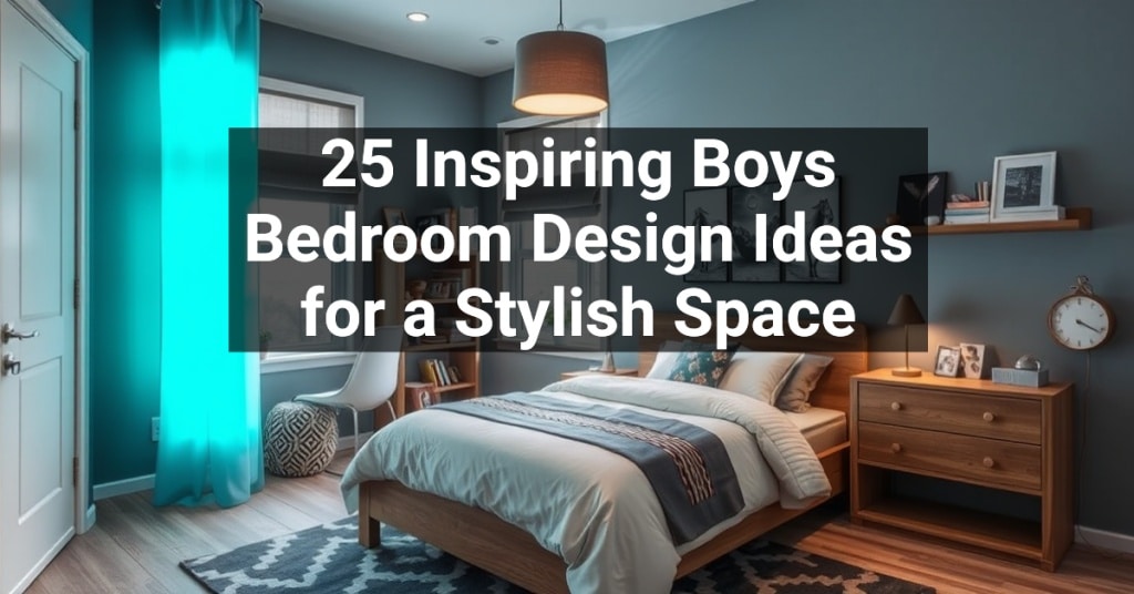 25 Inspiring Boys Bedroom Design Ideas for a Stylish Space