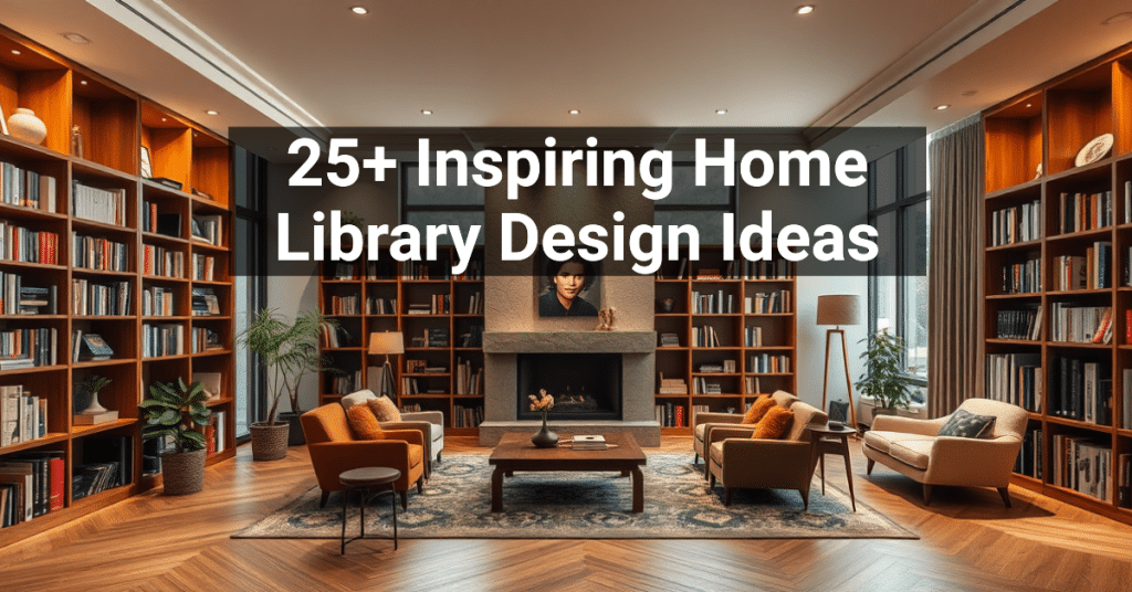 25+ Inspiring Home Library Design Ideas