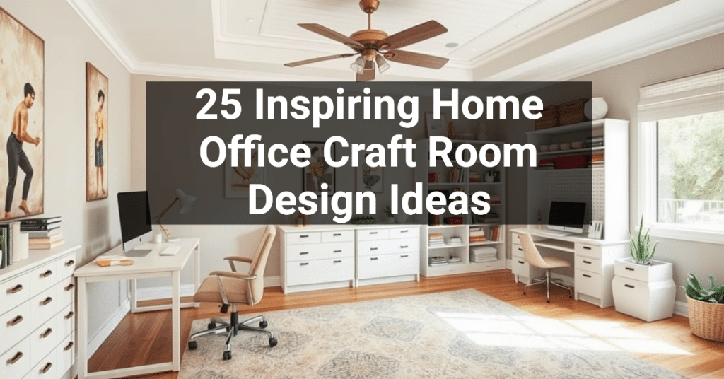 25 Inspiring Home Office Craft Room Design Ideas