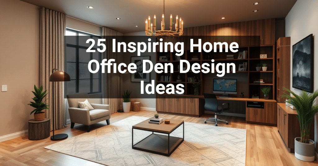 25 Inspiring Home Office Den Design Ideas