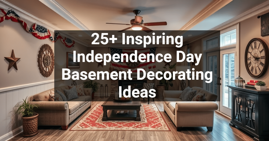 25+ Inspiring Independence Day Basement Decorating Ideas