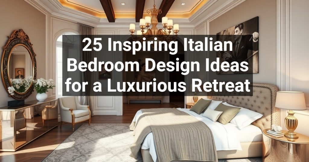 25 Inspiring Italian Bedroom Design Ideas for a Luxurious Retreat