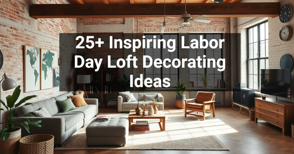 25+ Inspiring Labor Day Loft Decorating Ideas