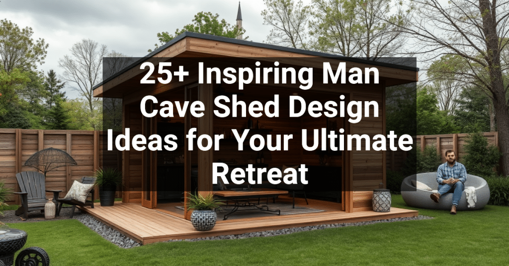 25+ Inspiring Man Cave Shed Design Ideas for Your Ultimate Retreat