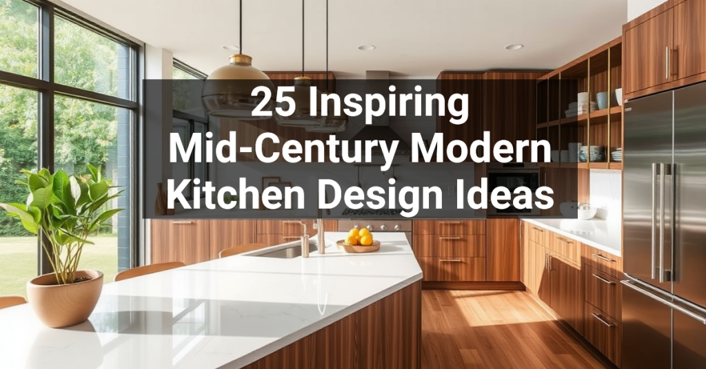 25 Inspiring Mid-Century Modern Kitchen Design Ideas