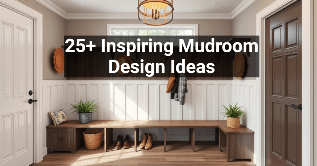 25+ Inspiring Mudroom Design Ideas