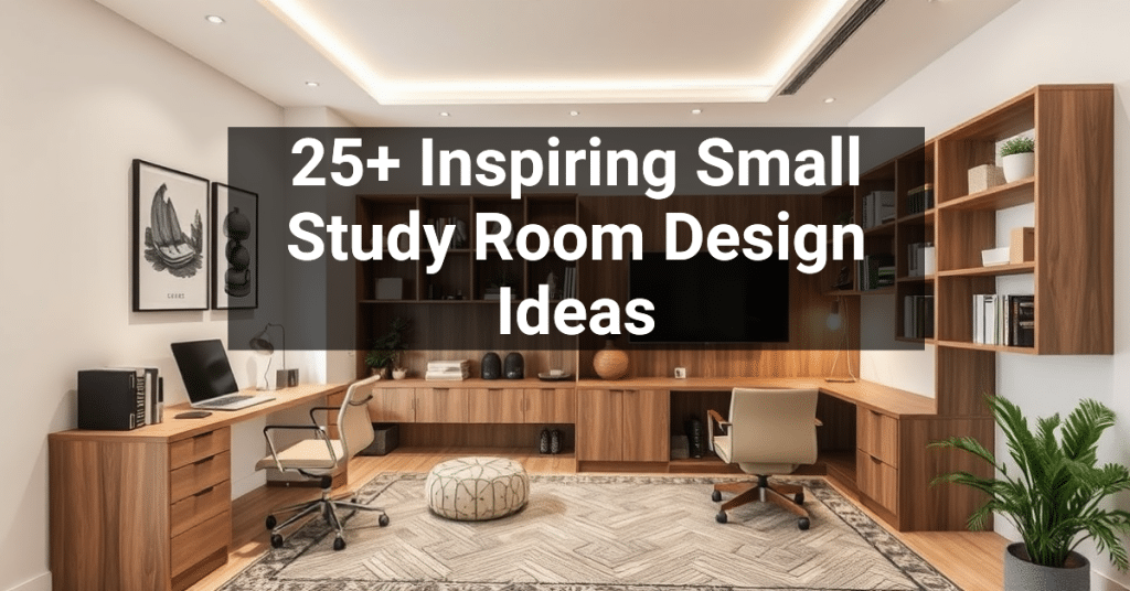 25+ Inspiring Small Study Room Design Ideas