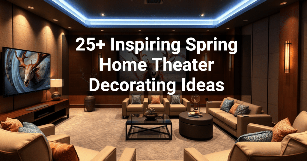 25+ Inspiring Spring Home Theater Decorating Ideas