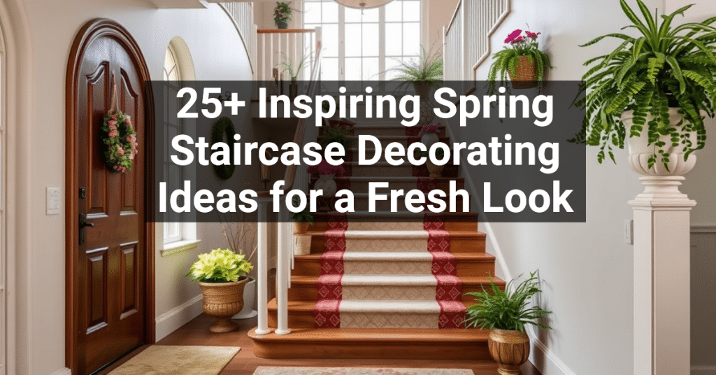 25+ Inspiring Spring Staircase Decorating Ideas for a Fresh Look