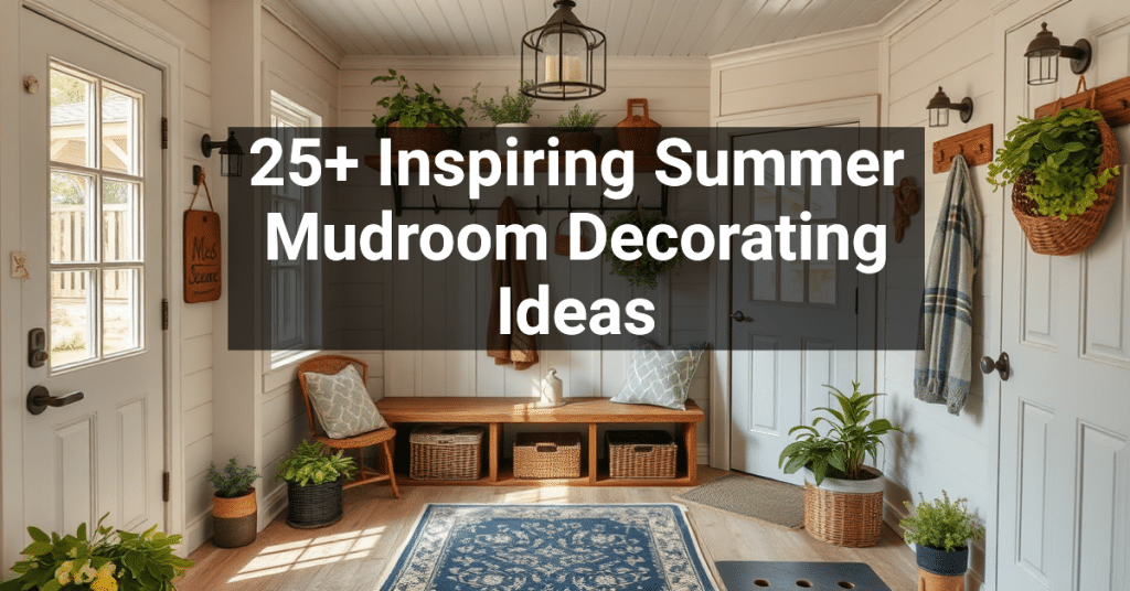 25+ Inspiring Summer Mudroom Decorating Ideas