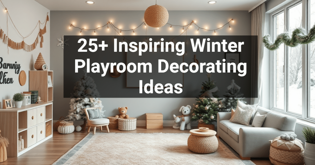 25+ Inspiring Winter Playroom Decorating Ideas