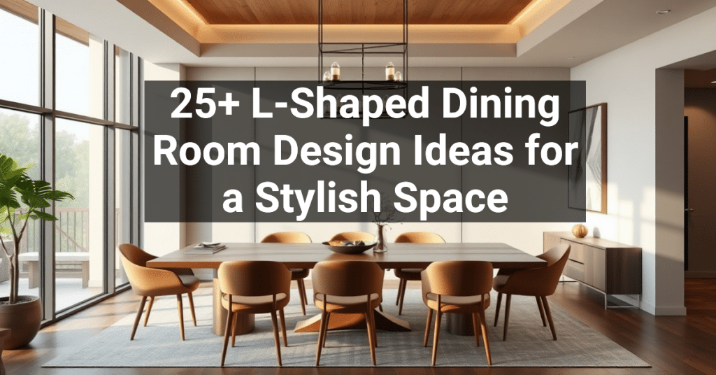 25+ L-Shaped Dining Room Design Ideas for a Stylish Space