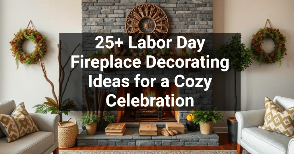 25+ Labor Day Fireplace Decorating Ideas for a Cozy Celebration