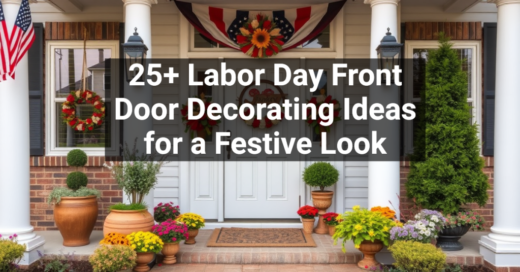 25+ Labor Day Front Door Decorating Ideas for a Festive Look