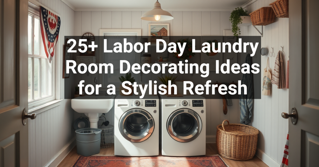 25+ Labor Day Laundry Room Decorating Ideas for a Stylish Refresh