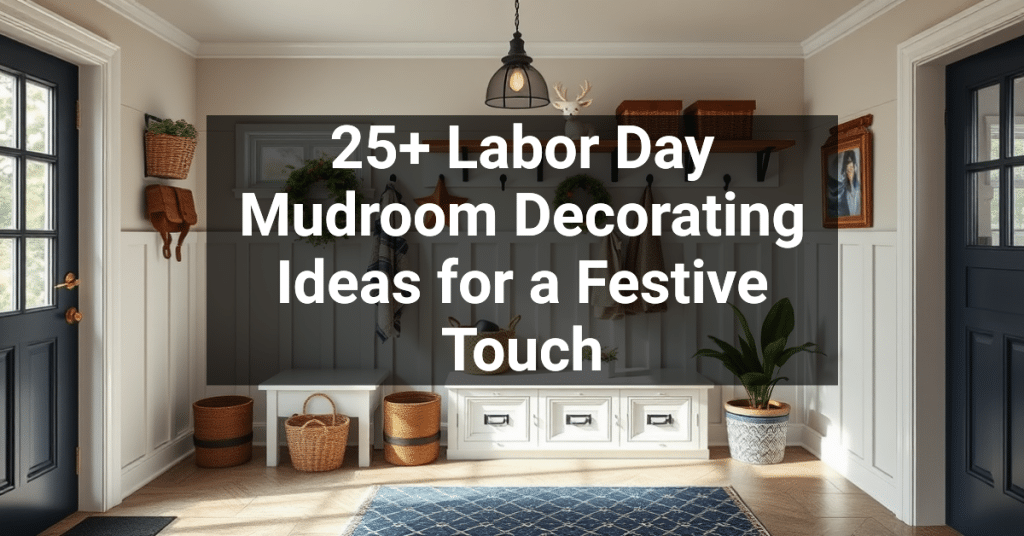 25+ Labor Day Mudroom Decorating Ideas for a Festive Touch