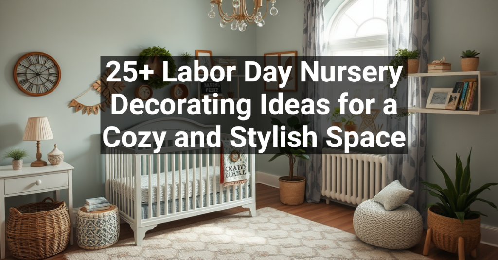 25+ Labor Day Nursery Decorating Ideas for a Cozy and Stylish Space