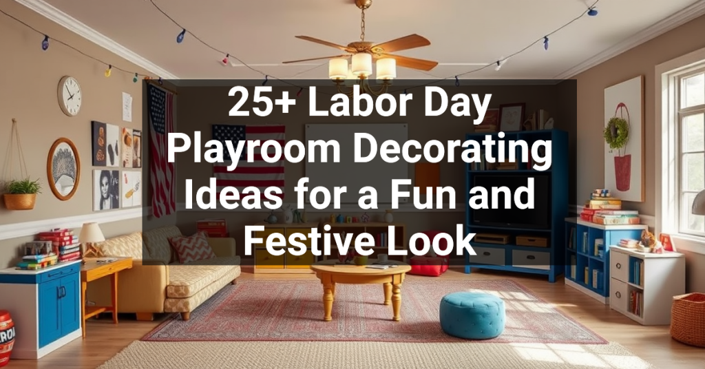 25+ Labor Day Playroom Decorating Ideas for a Fun and Festive Look