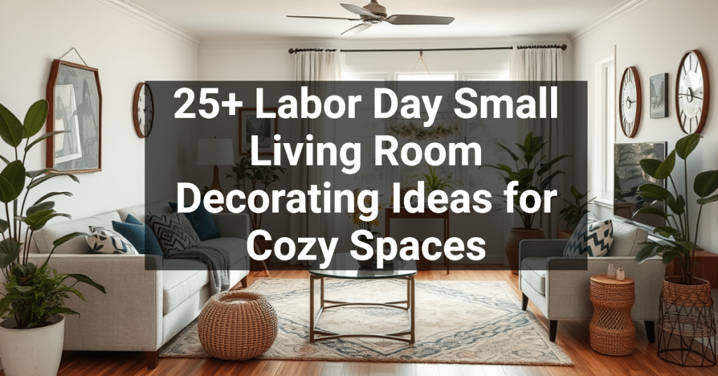 25+ Labor Day Small Living Room Decorating Ideas for Cozy Spaces