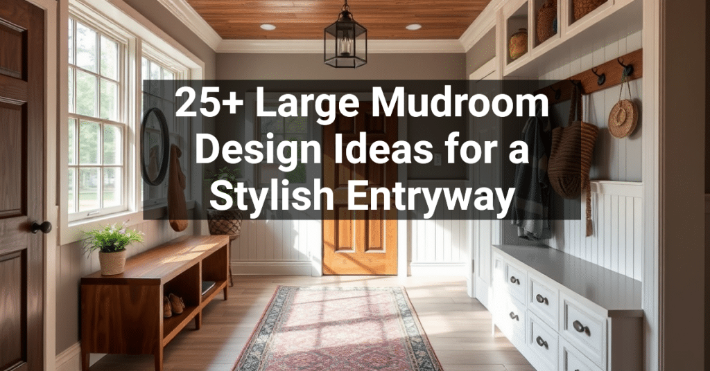 25+ Large Mudroom Design Ideas for a Stylish Entryway